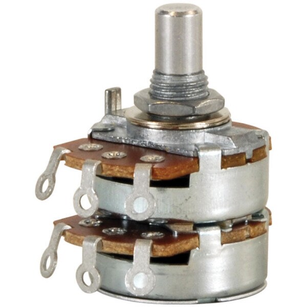 Main product image for 10K Audio Taper Stereo Potentiometer 1/4" Shaft 023-646